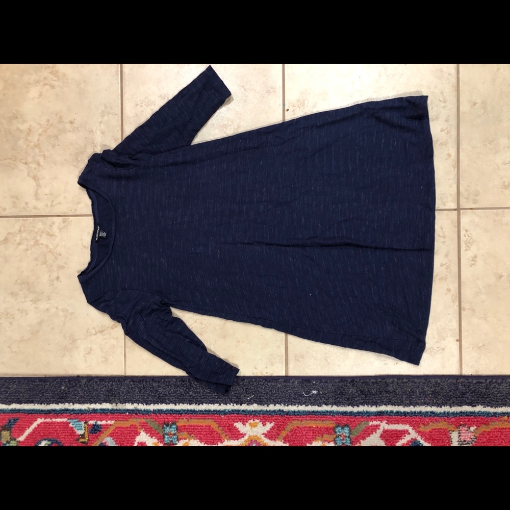 Navy blue swing dress